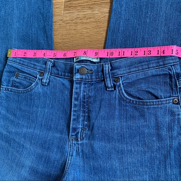SOLD Vintage Lee High Rise Straight Leg Jeans Made In Mexico - Picture 8 of 11